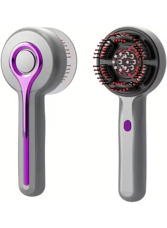 Electric scalp massager and oil dispensing comb, red light massage brush for hair growth, IPX7 waterproof electric oil diffuser, scalp massager for dry and wet hair, multi-colored - Image 1