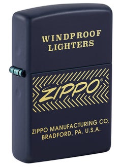48708 239 Windproof Lighter Design Navy Matte Windproof Lighter