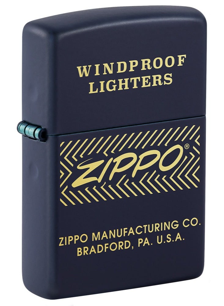 Zippo - 48708 239 Windproof Lighter Design Navy Matte Windproof Lighter - Image 1