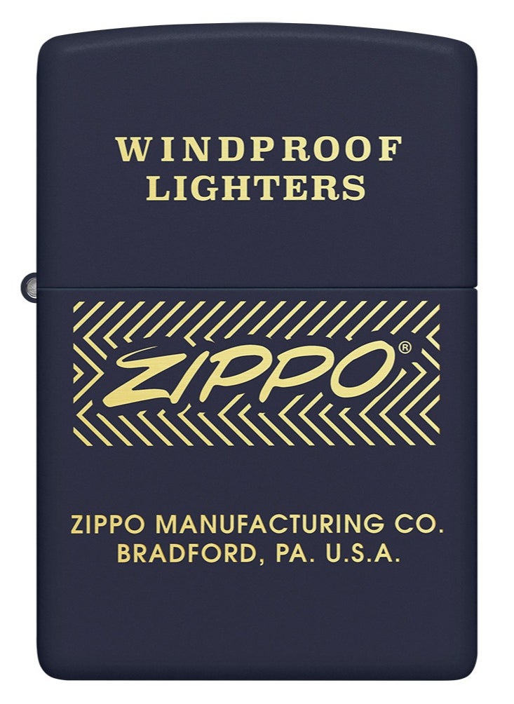 Zippo - 48708 239 Windproof Lighter Design Navy Matte Windproof Lighter - Image 1