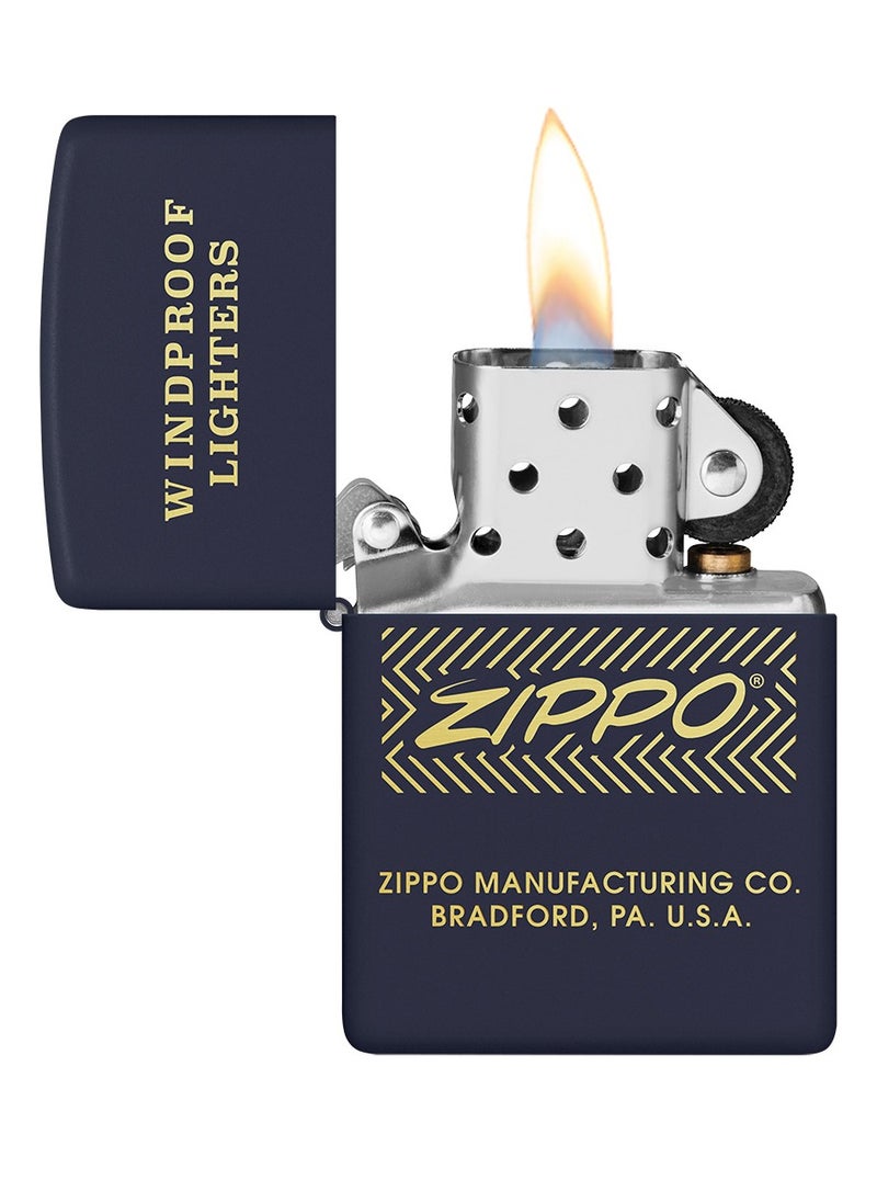 Zippo - 48708 239 Windproof Lighter Design Navy Matte Windproof Lighter - Image 1