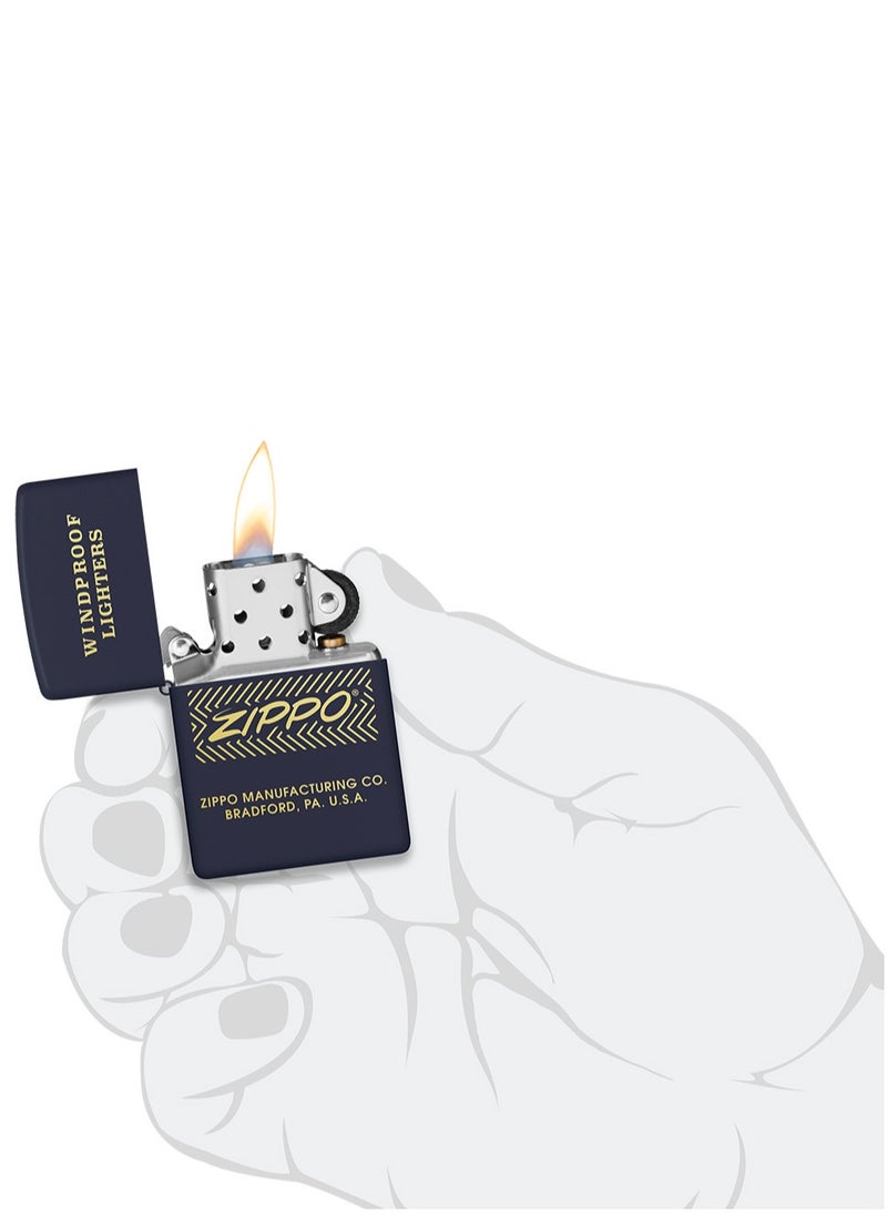 Zippo - 48708 239 Windproof Lighter Design Navy Matte Windproof Lighter - Image 1