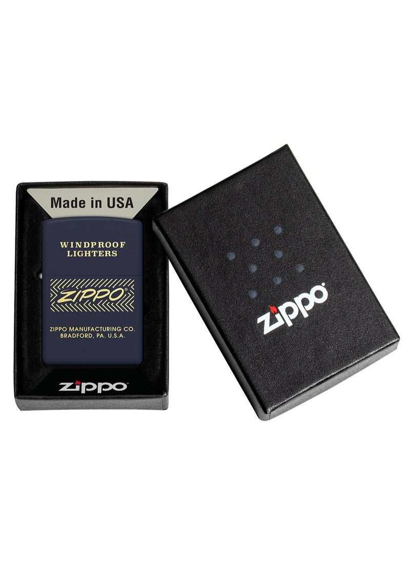 Zippo - 48708 239 Windproof Lighter Design Navy Matte Windproof Lighter - Image 1