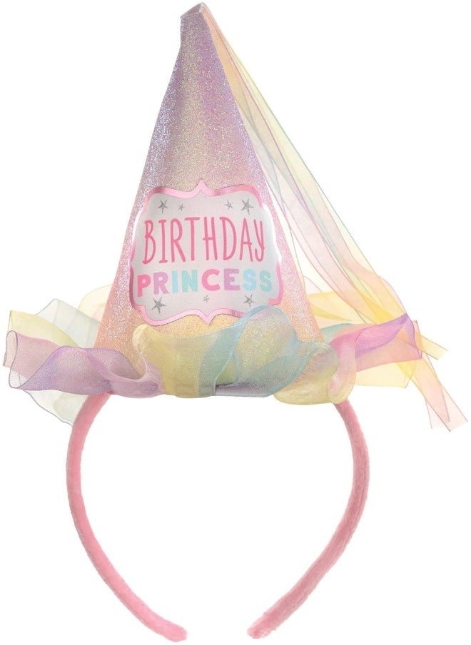 Amscan Birthday Cone Hat Headband - 10" x 7" | Multicolor | 1 Pc 