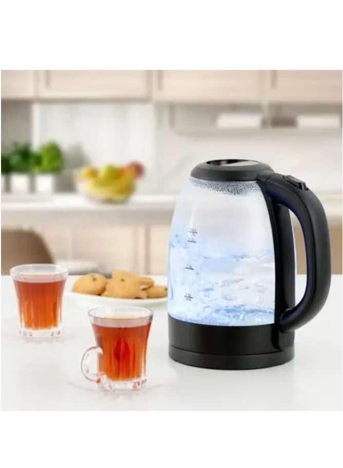 Denx Glass Electric Kettle Capacity 1.8 Liters 1500 Watts Dx2006 - Image 2
