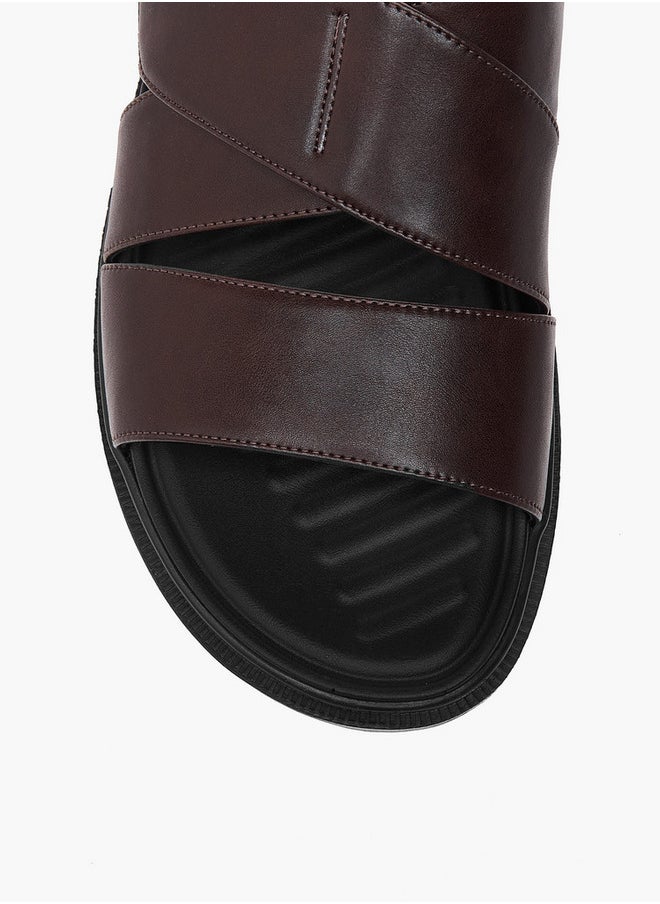 LBL by Shoexpress Cross Strap Slip-On Comfort Sandals  - Image 3
