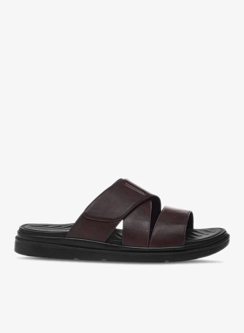 LBL by Shoexpress Cross Strap Slip-On Comfort Sandals