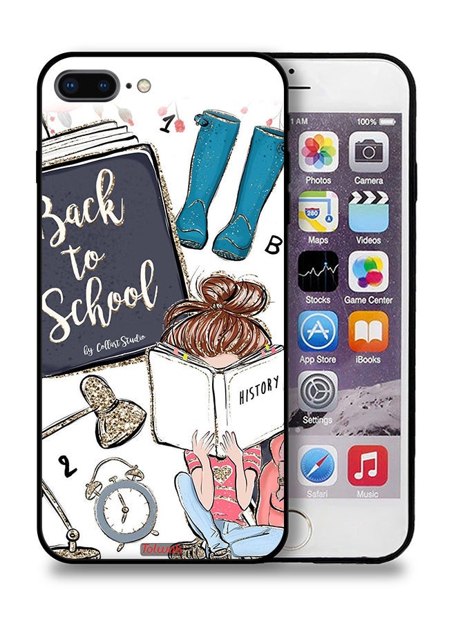 Tolwak Apple iPhone 8 Plus Protective Case Back To School Girl Reading History - Image 1