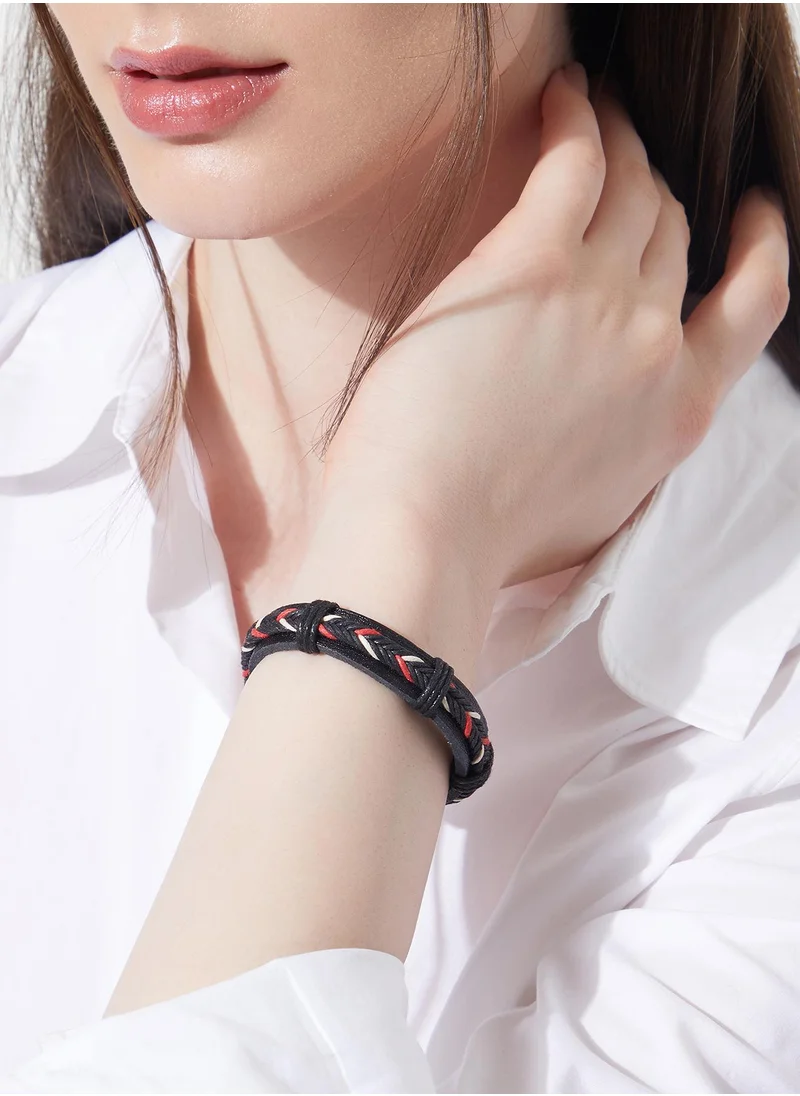 سوهي Women's The Chevron Leather Bracelet