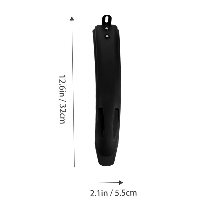 Front and Rear Mountain Bike Mudguards Set of 2 Black Splash Protection for Outdoor Cycling - Image 3