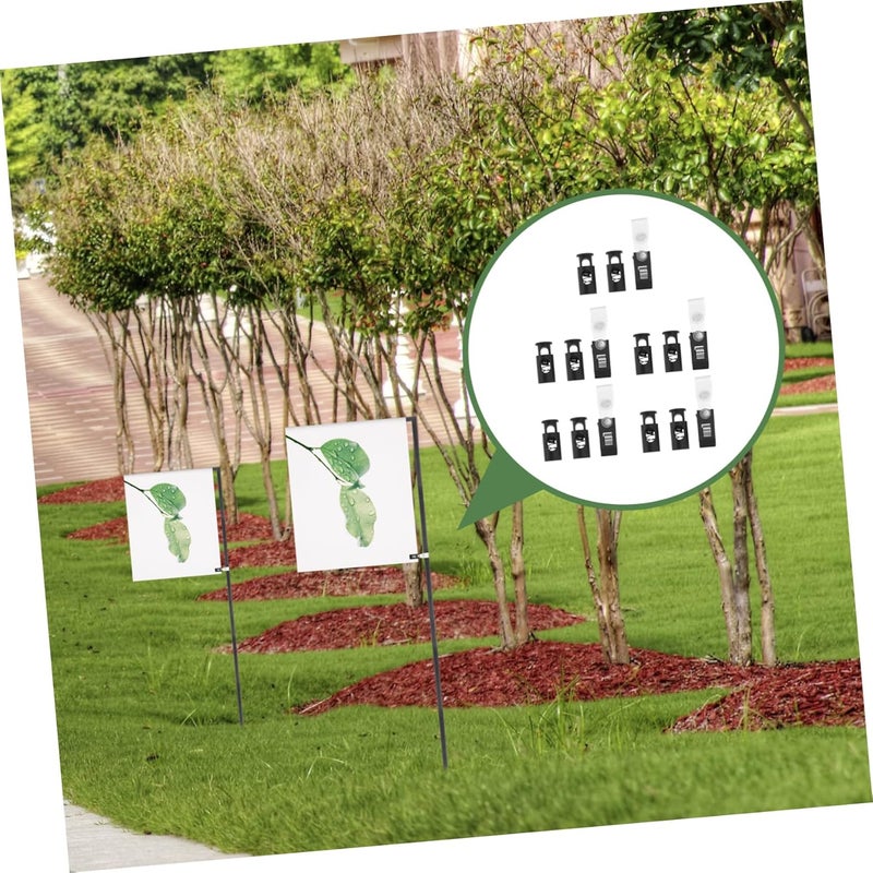 Sosoport 5sets Garden Flag Stoppers and Clips for Outdoor Flags Easy to Use and Secure for Garden Decoration and Holiday Displays - Image 4