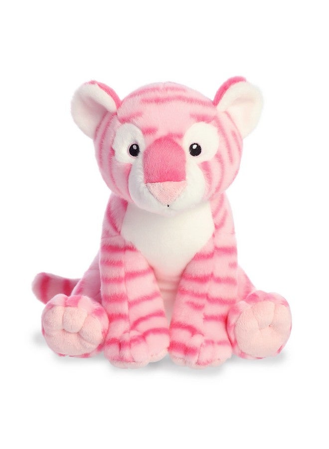 Aurora® Adventurous Destination Nation™ Tiger Stuffed Animal - Global Exploration - Learning Fun - Pink 12 Inches - Image 1