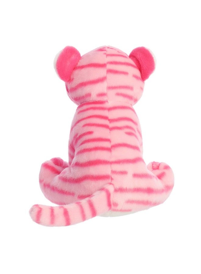 Aurora® Adventurous Destination Nation™ Tiger Stuffed Animal - Global Exploration - Learning Fun - Pink 12 Inches - Image 4