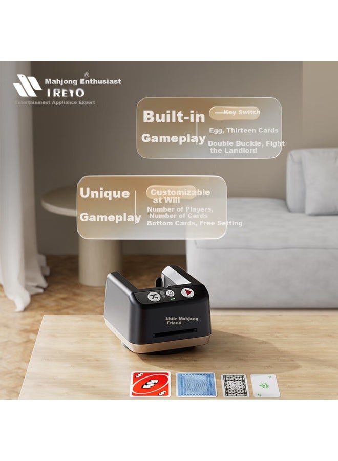 Treyo Smart Card Dealing Machine For Guandan Integrated Shuffling And Dealing Tool White With Mini Program Integration - Image 2