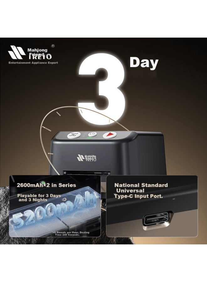 Treyo Smart Card Dealing Machine For Guandan Integrated Shuffling And Dealing Tool White With Mini Program Integration - Image 4