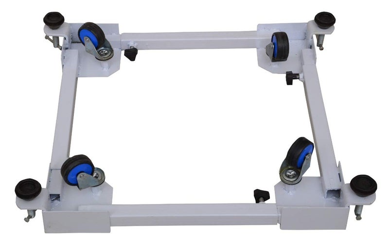 Lepose Washing Machine Stand Adjustable Wheeled Metal StandTrolley Washing Machine Stand top Load 65 kg Suitable for FrontTop Loading Washing MachinesDishwashersRefrigerators White - Image 3