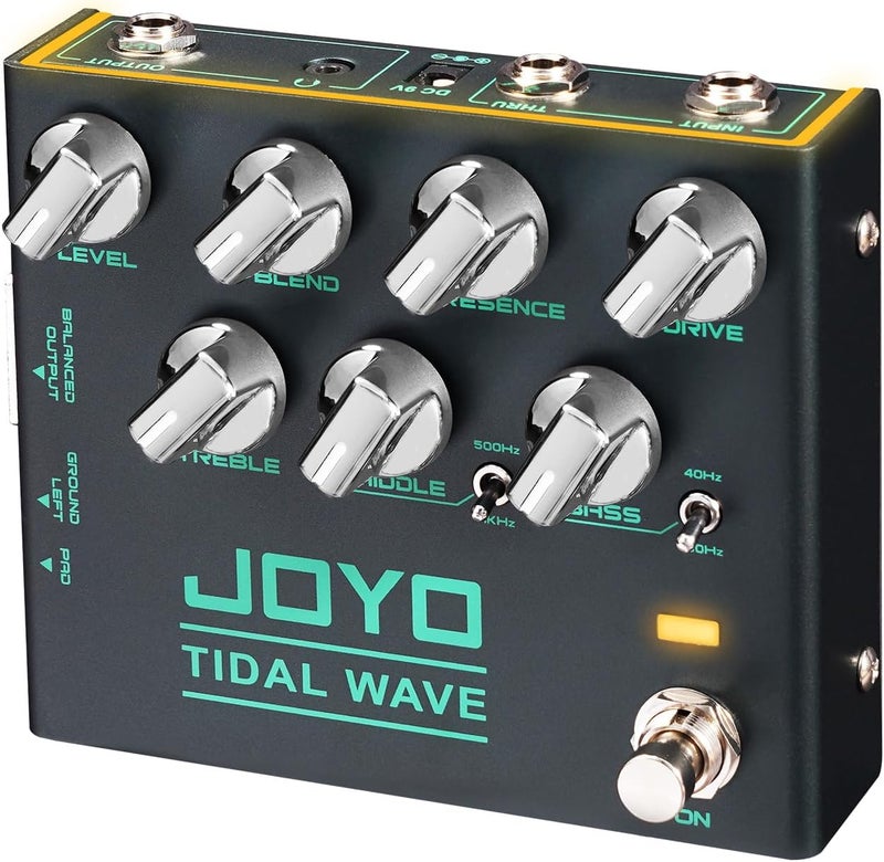 JOYO Bass Guitar Pedals Preamp Overdrive Pedal with EQ and Noise Reduction DI Output for Pop Funk Metal Bassist Electric Guitar (TIDAL WAVE R-30) - Image 1