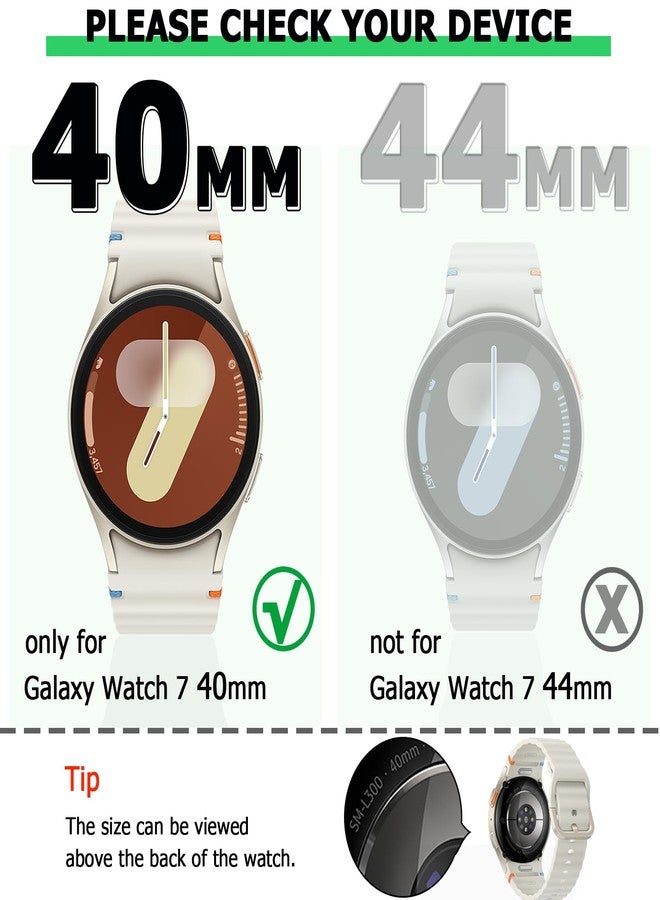 RICHONE [12Pack] RICHONE Bling Case Compatible with Samsung Galaxy Watch 7 40mm Screen Protector, HD Full Protection Flexible TPU Watch Bumper Cover Anti Scratch Samsung Watch 7 Accessory (SM-L300 · 40MM) - Image 2