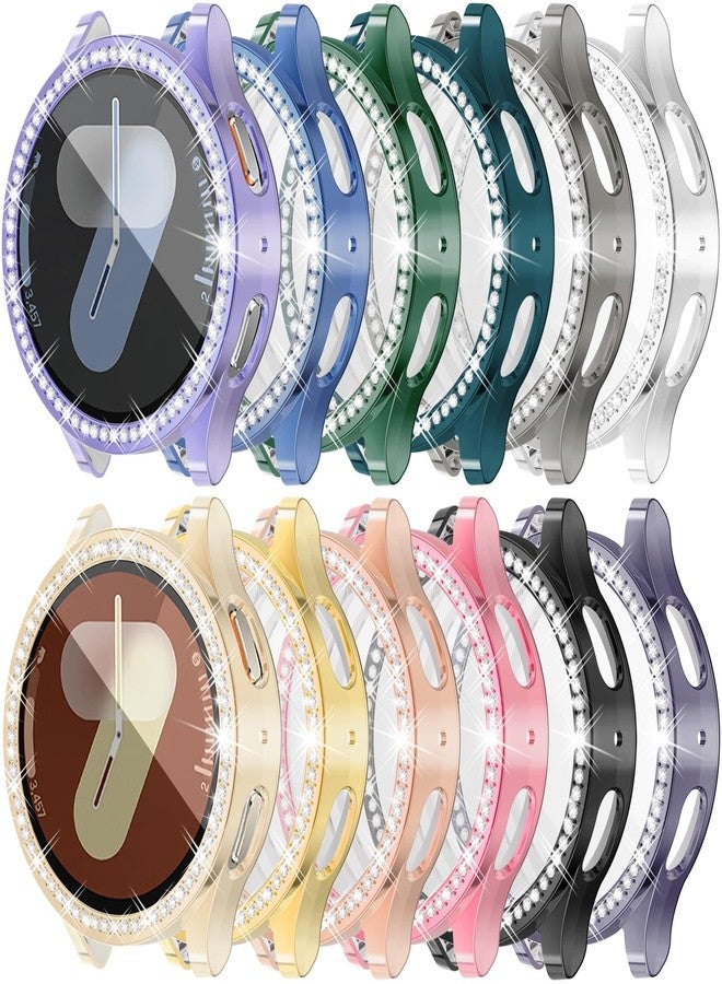 RICHONE [12Pack] RICHONE Bling Case Compatible with Samsung Galaxy Watch 7 40mm Screen Protector, HD Full Protection Flexible TPU Watch Bumper Cover Anti Scratch Samsung Watch 7 Accessory (SM-L300 · 40MM) - Image 1