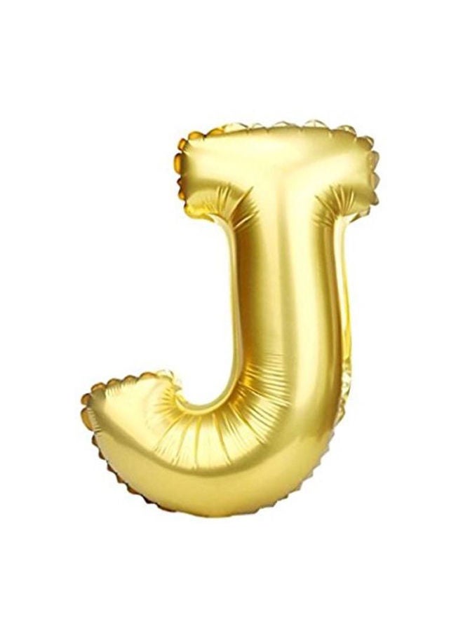 NIBEMINENT Alphabetical Letter J Hanging Foil Balloon 16inch - Image 1