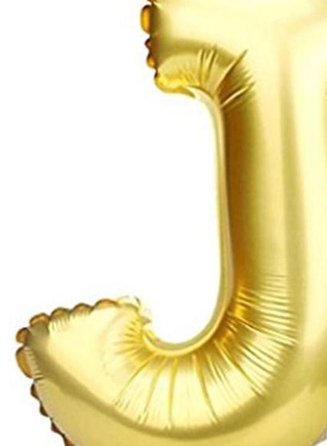 NIBEMINENT Alphabetical Letter J Hanging Foil Balloon 16inch - Image 2