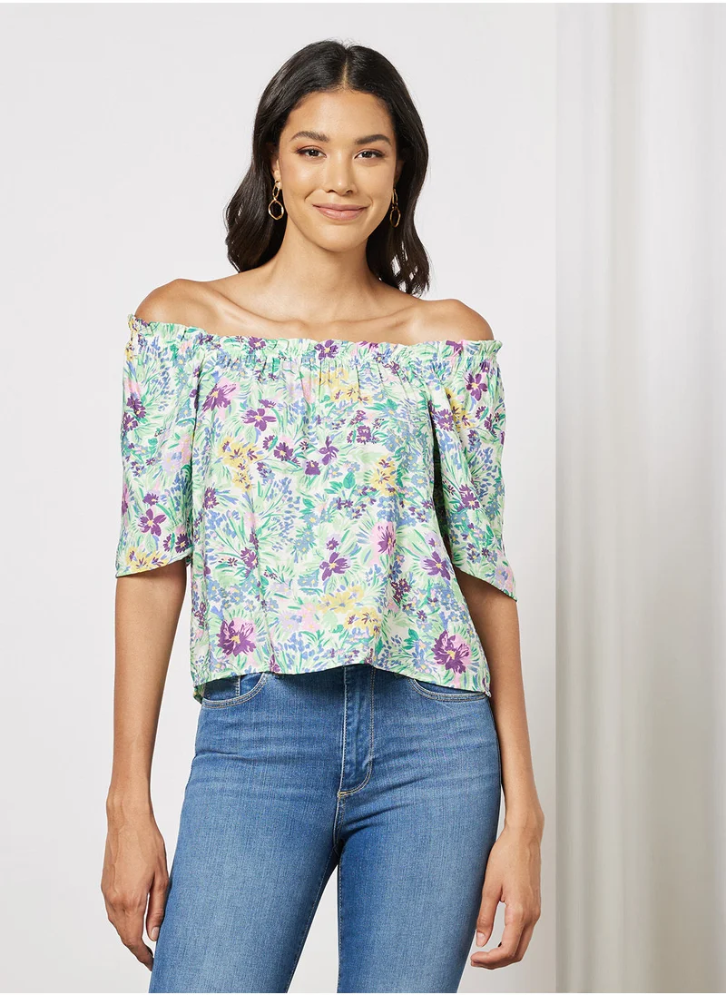 Jacqueline de Yong Floral Printed Top