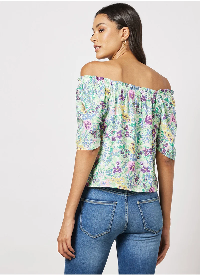 Jacqueline de Yong Floral Printed Top