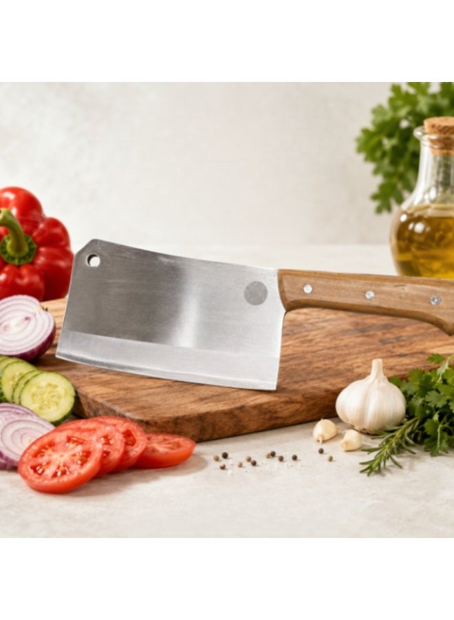 Professional Heavy-Duty Kitchen Cleaver for Bone Chopping & Butchery - Image 2