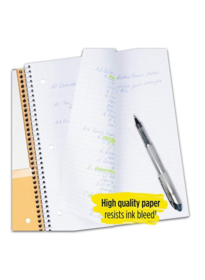 Five Star Spiral Notebook + Study App, 1 Subject, College Ruled Paper, 8-1/2" x 11", 100 Sheets, Fights Ink Bleed, Water Resistant Cover, Amethyst Purple (38744) - Image 4