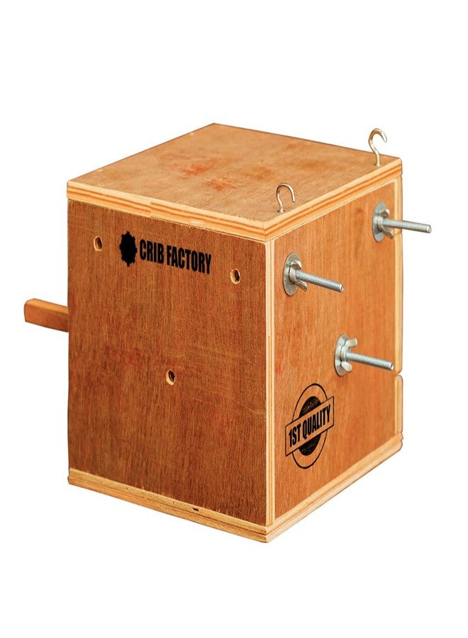 CRIB FACTORY CRIBFACTORY | African Love Birds BREEDING Box with Tray 8 X 8 X 9 INCH Premium Selected Plywood - Image 5