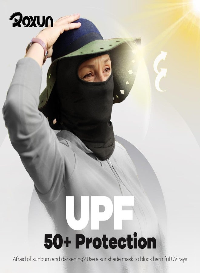 ROXUN Ski Mask Balaclava Shiesty, 2 Pack Neck Gaiter Motorcycle UV Protector Cooling for Men/Women, 2 White, One size - Image 4
