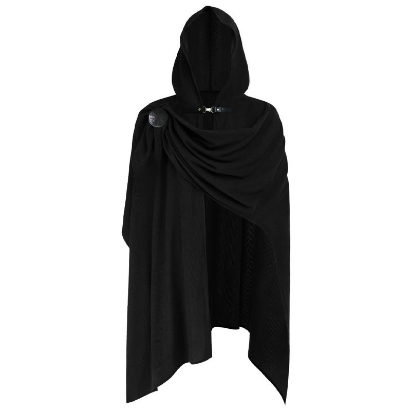 Renaissance Corduroy Cloak – Unisex Cosplay Cape & Medieval Stage Costume, One Size