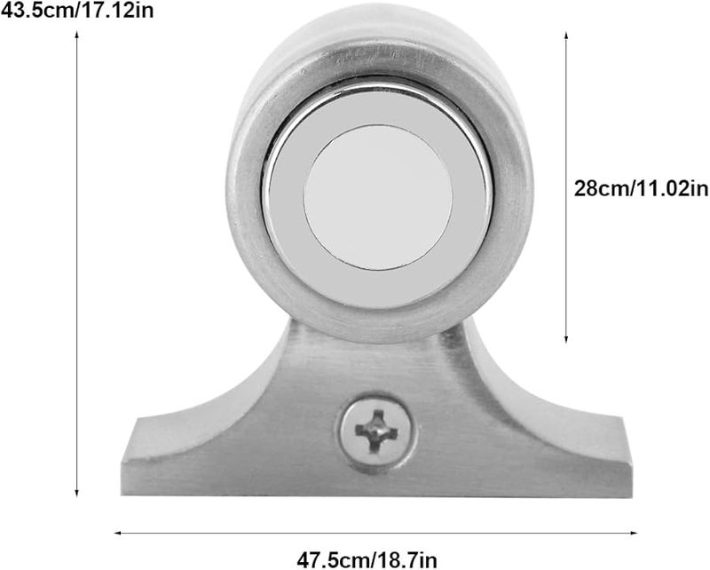 مانع ومثبت الباب المغناطيسي من الفولاذ المصقول، قفل توقف باب الأمان - Image 3