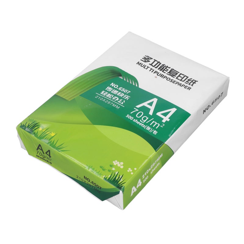 A4 Copy Paper 500 Sheets: Pure White 297x210mm Wood Pulp - Smooth Coated Surface High Speed Printer Paper for Home Office School Everyday Printing - Image 2