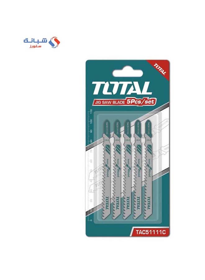 TOTAL Saw Blade Set For Cutting Wood 5 Pieces 