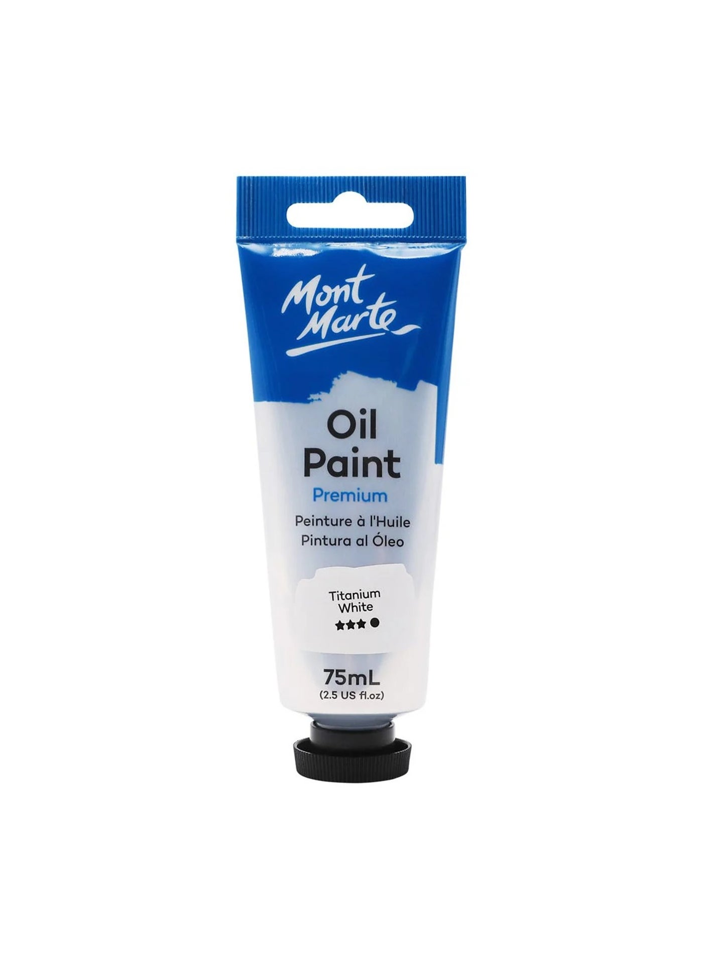 Mont Marte Premium Oil Paint 75ml Content Titanium White