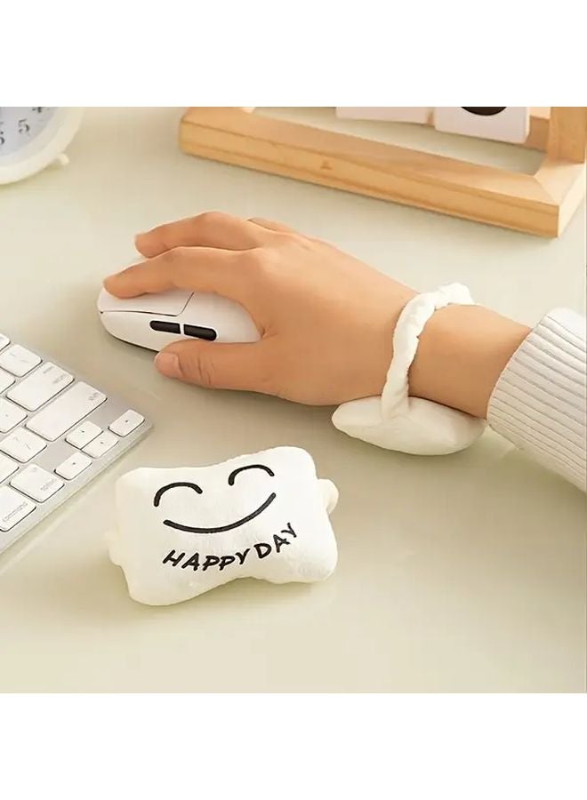 Ergonomic Wrist Support Mouse Pad With Soft Foam Cushion In Smile Color - Image 5