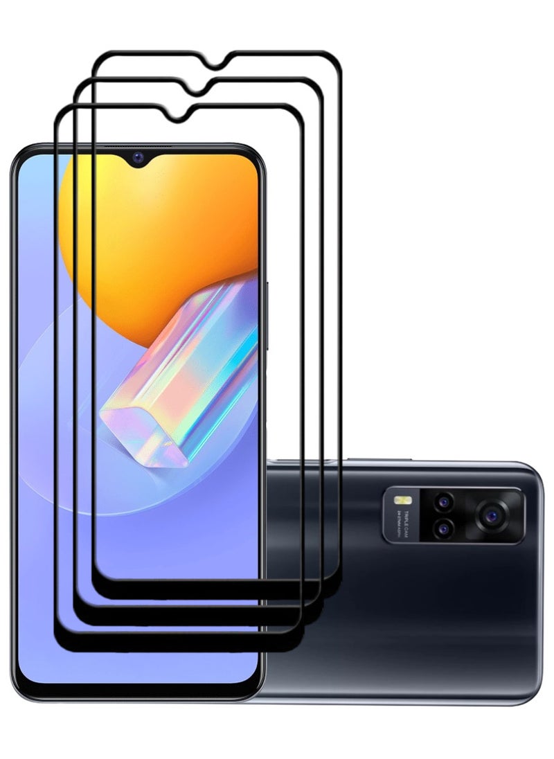 ACLIX 3 Pieces Antistatic ESD Dustproof Premium Quality High Definition Tempered Glass Screen Protector Designed For vivo Y51 (2020) - Image 1