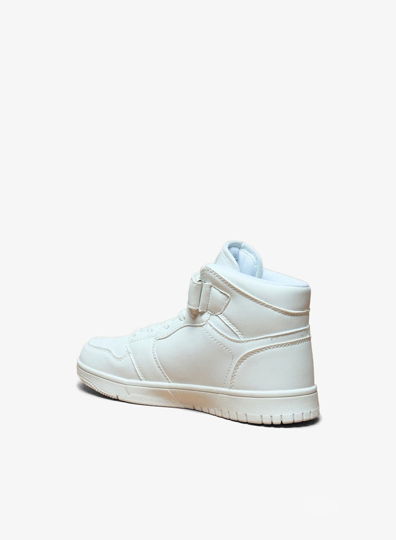 Oaklan by Shoexpress Panelled High-Top Sneakers with Hook and Loop Closure - Image 2
