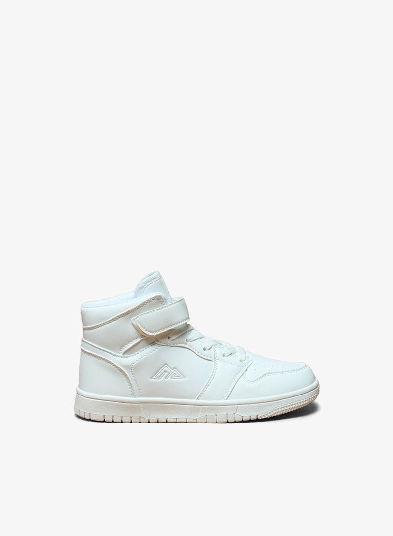 Oaklan by Shoexpress Panelled High-Top Sneakers with Hook and Loop Closure - Image 1