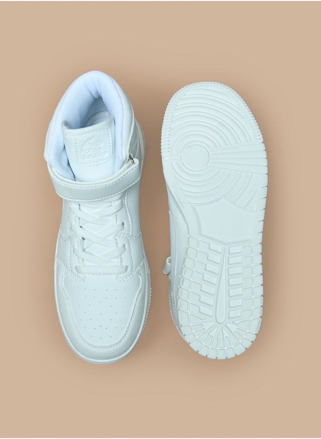 Oaklan by Shoexpress - Panelled High-Top Sneakers with Hook and Loop Closure - Image 1
