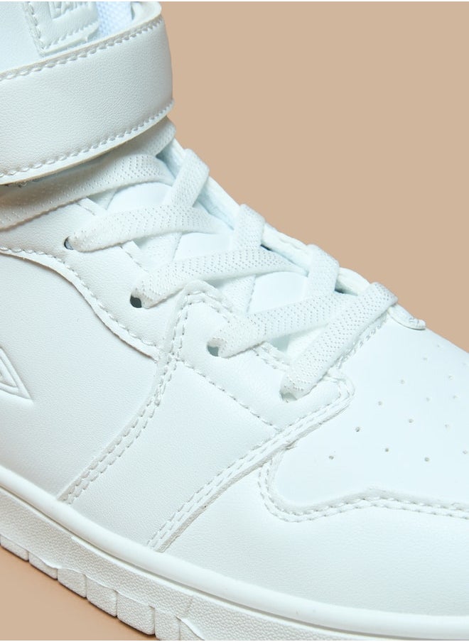 Oaklan by Shoexpress - Panelled High-Top Sneakers with Hook and Loop Closure - Image 1
