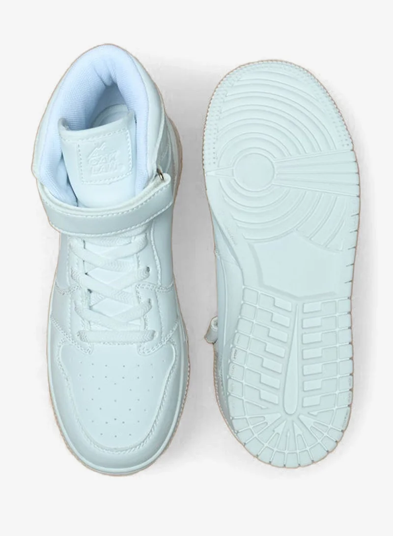 Oaklan by Shoexpress  Panelled High-Top Sneakers with Hook and Loop Closure for Men | Best Price UAE