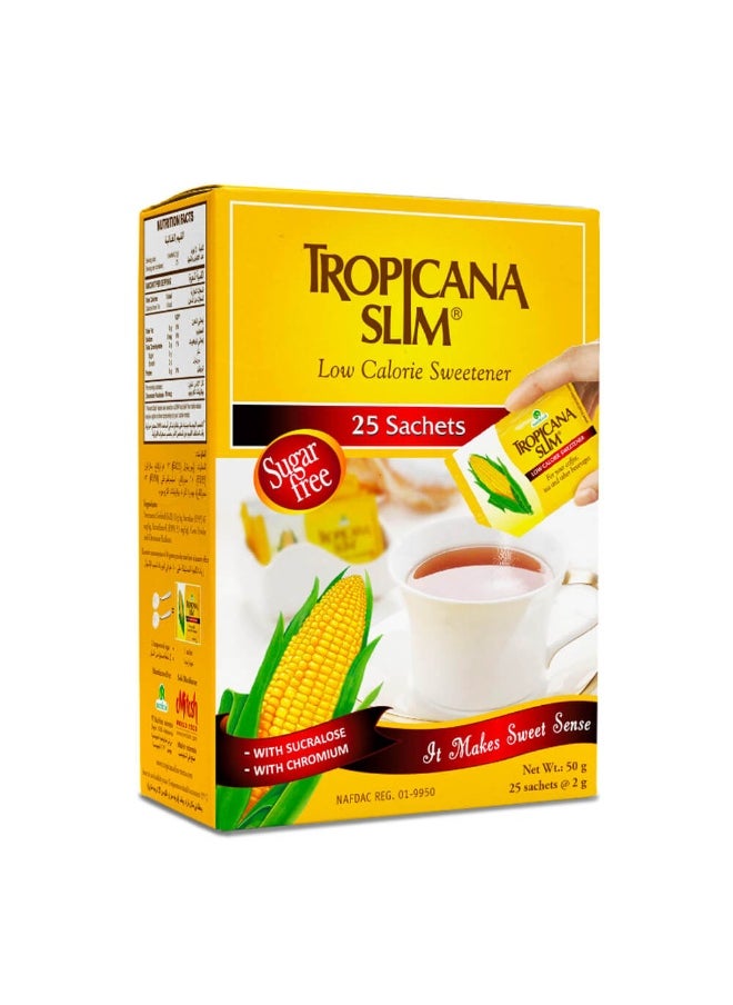 Tropicana Slim Tropicana Slim Low Calorie Sweetener, 25 Sachets 