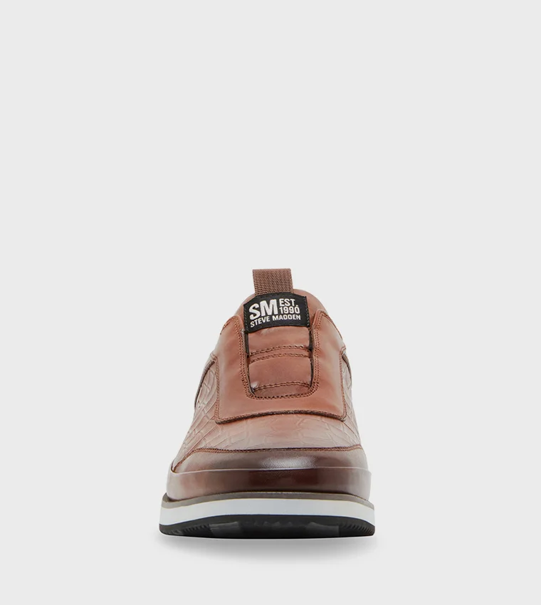 Steve Madden Stealth Brown Men's Monk Strap Shoes