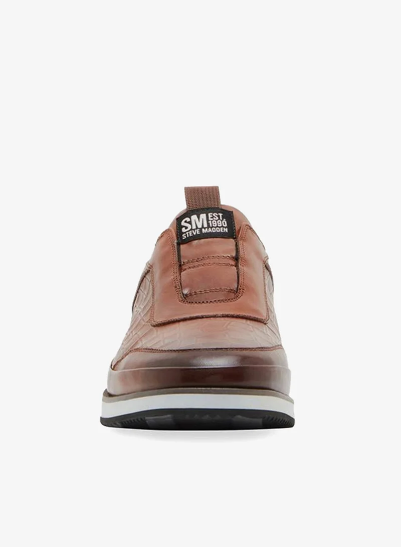 Steve Madden Stealth Brown Men's Monk Strap Shoes