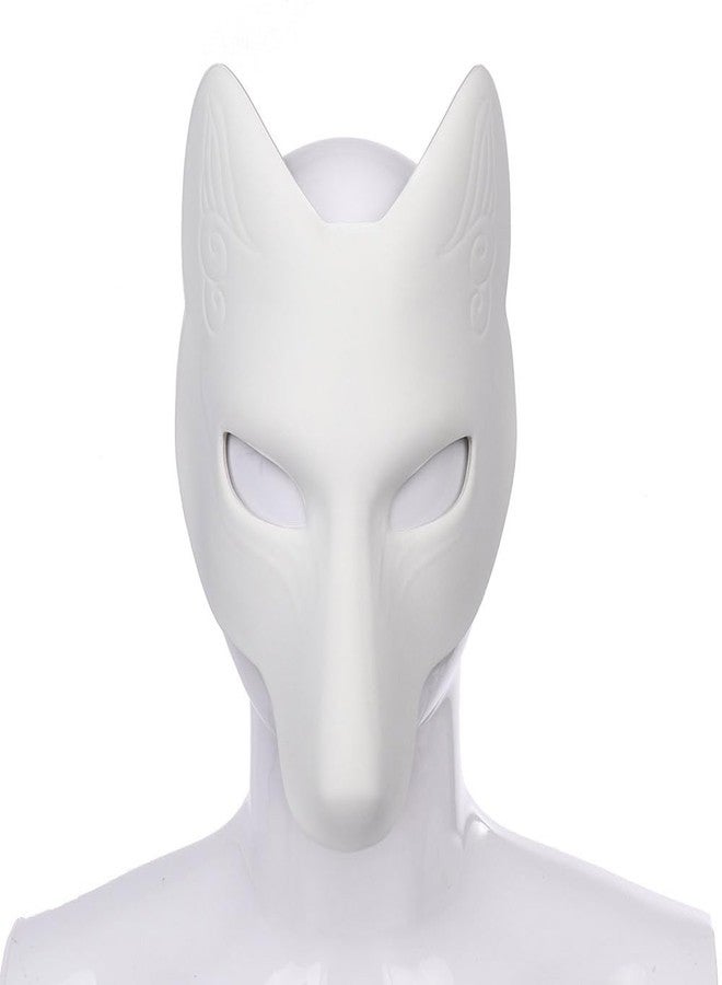 Hosfairy 1Pcs Halloween DIY Fox Mask Animal Fox Mask DIY Craft Mask for Easter Halloween Cosplay Masquerade Parties Costume Accessory - Image 4