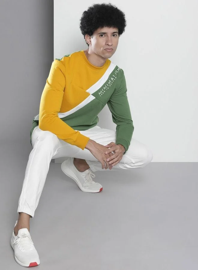 The Indian Garage Co  The Indian Garage Co Men Regular Fit Printed Crew Neck Full Sleeves Sweatshirt  | Best Price UAE