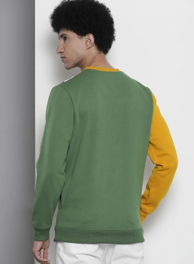 The Indian Garage Co  The Indian Garage Co Men Regular Fit Printed Crew Neck Full Sleeves Sweatshirt  | Best Price UAE