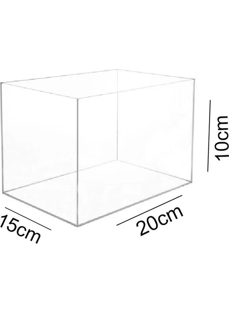 Trend Pleksi Trend Plexiglass Transparent Lid Multi-Purpose Storage Box (20CM x 15CM x 10CM) 